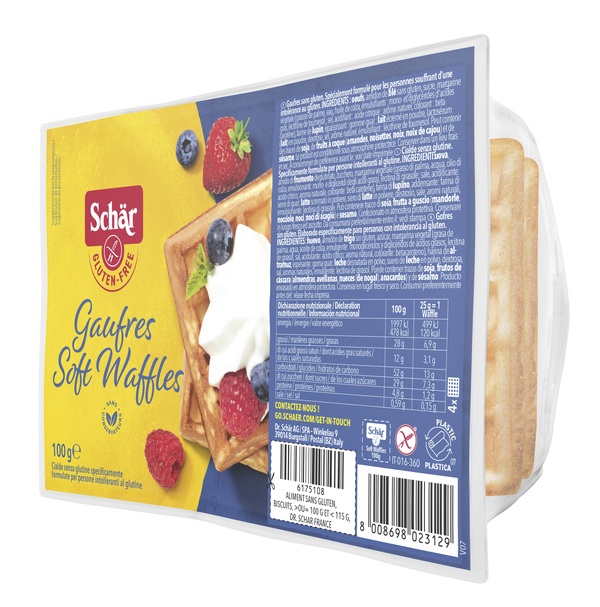 SCHAR GAUFRE SOFT WAFFLES 100 G - Newepa Srl