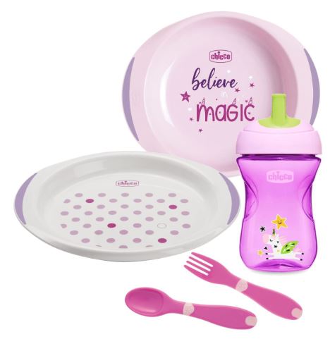 CHICCO SET PAPPA 12 MESI+ ROSA - Newepa Srl