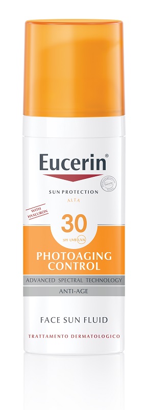 EUCERIN SUN PROTECTION SPF 30 PHOTOAGING CONTROL FACE SUN FLUID ANTI AGE 50 ML - Newepa Srl