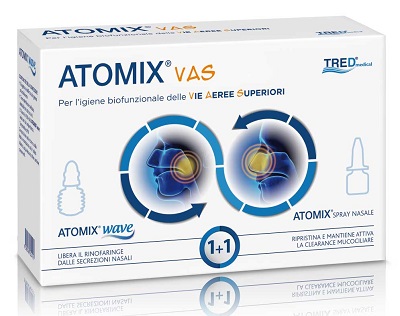 ATOMIX VAS KIT PER IGIENE FUNZIONALE DELLE VIE AEREE SUPERIORI ATOMIC WAVE + SPRAY - Newepa Srl