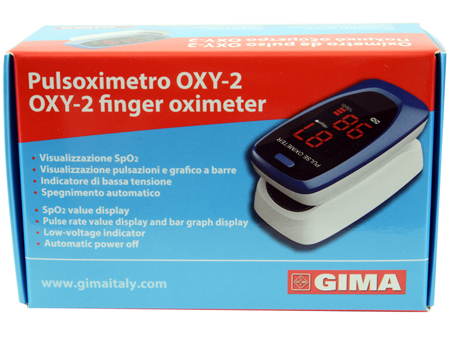 PULSOXIMETRO DA DITO OXY-2 SCHERMO LED 60X30,5X32,5MM 1 PEZZO - Newepa Srl