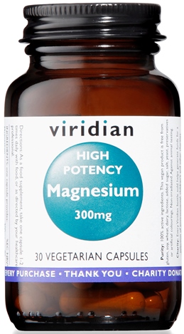 VIRIDIAN MAGNESIUM 300MG HIGH POTENCY 30 CAPSULE VIRIDIAN MAGNESIO SUPERIORE ALTA CONCENTRAZIONE - Newepa Srl