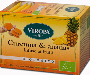 VIROPA CURCUMA & ANANAS INFUSO BIOLOGICO 15 BUSTINE 2,5 G - Newepa Srl