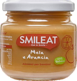 SMILEAT MELA E ARANCIA SENZA GLUTINE E POLVERE 130 G - Newepa Srl