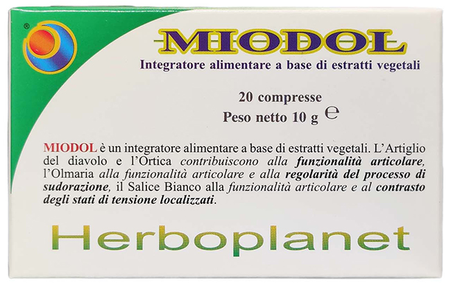 MIODOL 20 COMPRESSE BLISTER 10 G - Newepa Srl