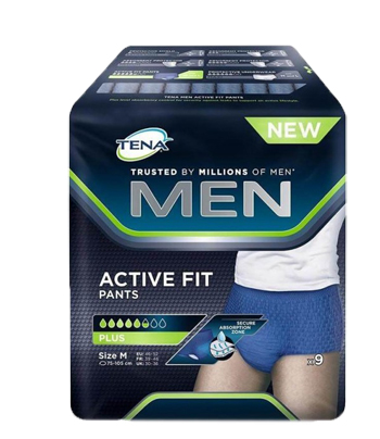PULL UP UOMO TENA MEN PANTS ACTIVE FIT M 9 PEZZI - Newepa Srl