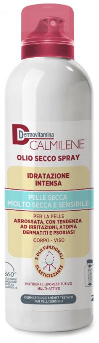 DERMOVITAMINA CALMILENE OLIO SECCO SPRAY IDRATAZIONE INTENSA PER PELLE SECCA, MOLTO SECCA E SENSIBILE 200 ML - Newepa Srl