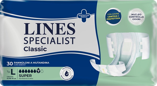 PANNOLONE A MUTANDA LINES SPECIALIST CLASSIC SUPER MG 30 PEZZI - Newepa Srl