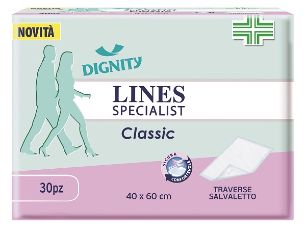 TRAVERSA PER INCONTINENZA LINES SPECIALIST CLASSIC 40X60 CM 30 PEZZI - Newepa Srl