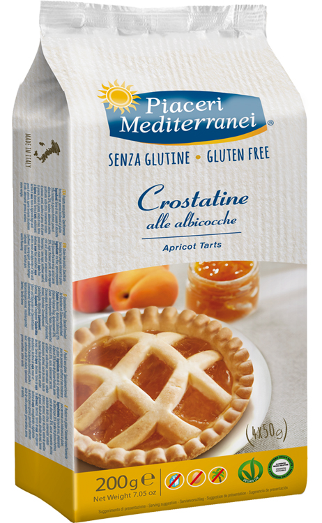 PIACERI MEDITERRANEI LE BONTA' DEL MATTINO CROSTATINE ALL'ALBICOCCA 4 X 50 G - Newepa Srl
