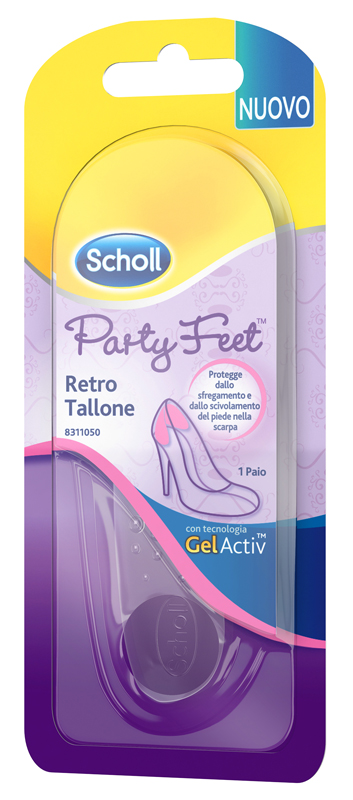 PLANTARE ORTOPEDICO PER RETRO TALLONE PARTY FEET SCHOLL GEL ACTIV 1 PAIO - Newepa Srl