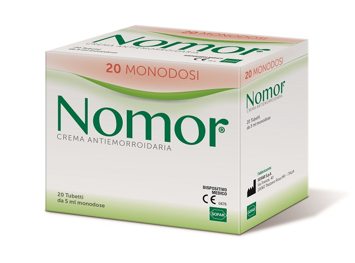 NOMOR CREMA ANTIEMORROIDARIA 20 TUBETTI MONODOSE DA 5 ML - Newepa Srl