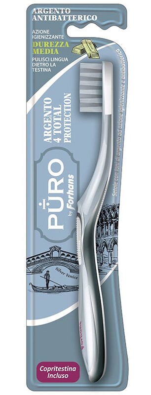 SPAZZOLINO SILVER 4 WHITE FORHANS 1 PEZZO - Newepa Srl
