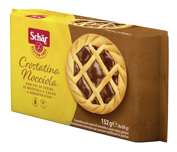 SCHAR CROSTATINA NOCCIOLA 4 MONOPORZIONI DA 38 G - Newepa Srl