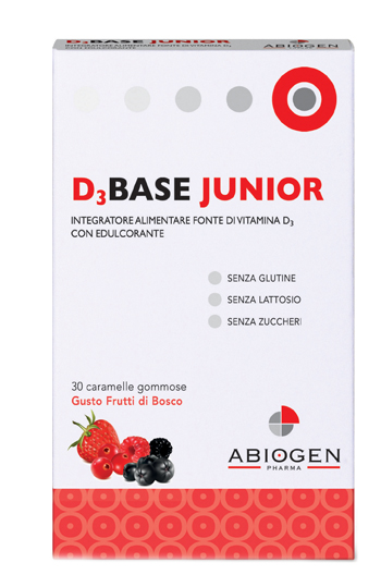 D3BASE JUNIOR 30 CARAMELLE GOMMOSE FRUTTI DI BOSCO - Newepa Srl