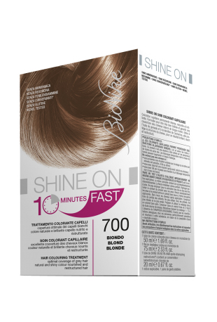 BIONIKE SHINE ON FAST TRATTAMENTO COLORANTE CAPELLI BIONDO 700 FLACONE 60 ML + TUBO 60 ML - Newepa Srl