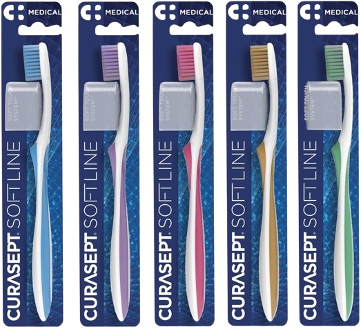 SPAZZOLINO CURASEPT SOFT MEDICAL VERDE - Newepa Srl