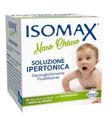 SOLUZIONE IPERTONICA ISOMAX NASO CHIUSO 20 FLACONCINI DA 5 ML - Newepa Srl