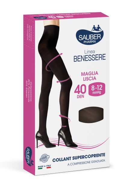 COLLANT SUPERCOPRENTE SAUBER 8-12MMHG NERO 3 - Newepa Srl