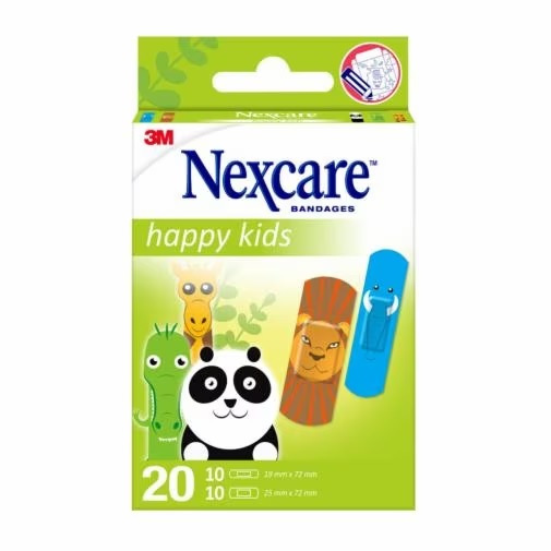 CEROTTI NEXCARE KIDS PLASTERS ANIMALS 20 PEZZI ASSORTITI - Newepa Srl