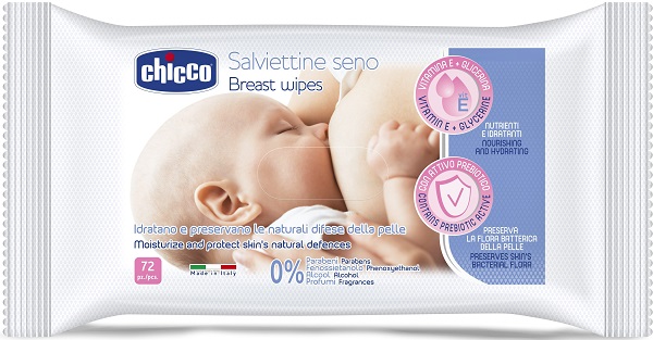 CHICCO SALVIETTE DETERGENTI PER IL SENO 72 PEZZI - Newepa Srl