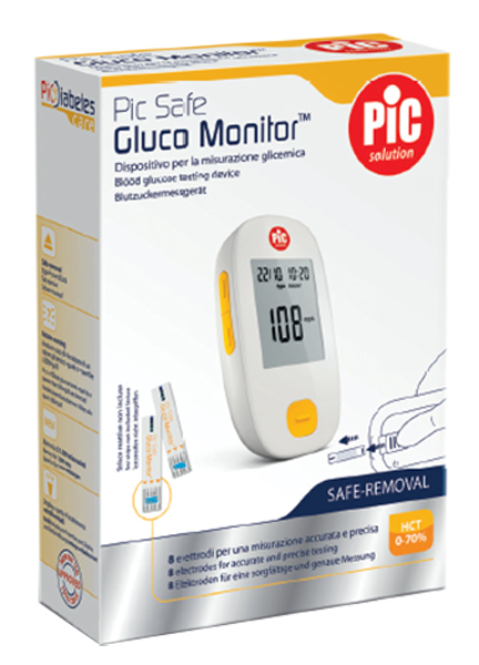 GLUCOMETRO CON MONITOR PIC GLUCO SAFE 1 PEZZO - Newepa Srl