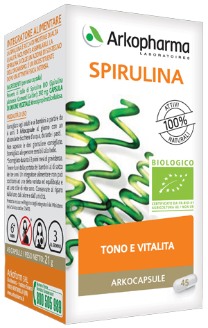 ARKO CAPSULE SPIRULINA BIO 45 CAPSULE - Newepa Srl