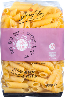 GAROFALO PENNE RIGATE SENZA GLUTINE 400 G - Newepa Srl