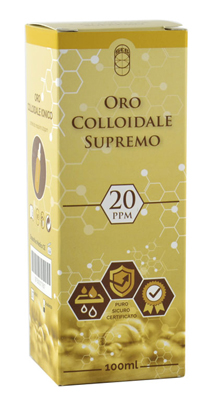 ORO COLLOIDALE SUPREMO 20PPM 100 ML - Newepa Srl
