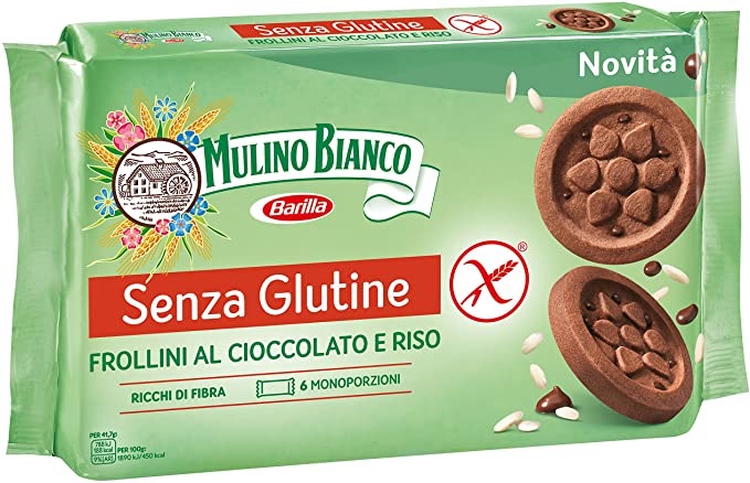 MULINO BIANCO SENZA GLUTINE FROLLINI AL CIOCCOLATO E RISO 6 MONOPORZIONI DA 41,66 G - Newepa Srl