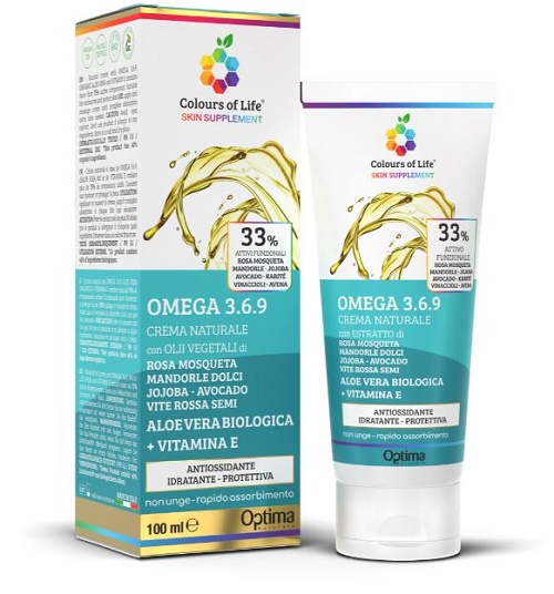 COLOURS OF LIFE SKIN SUPPLEMENT OMEGA 3 6 9 CREMA 100 ML - Newepa Srl