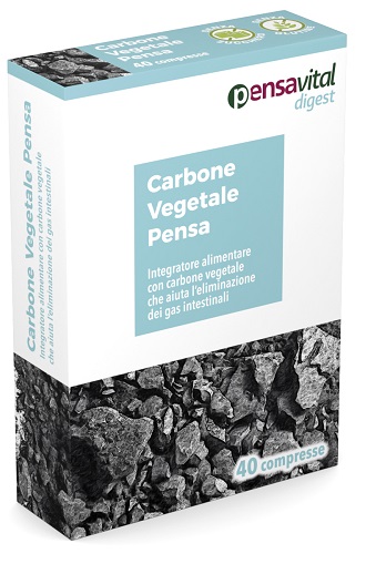 CARBONE VEGETALE PENSA 40 COMPRESSE - Newepa Srl