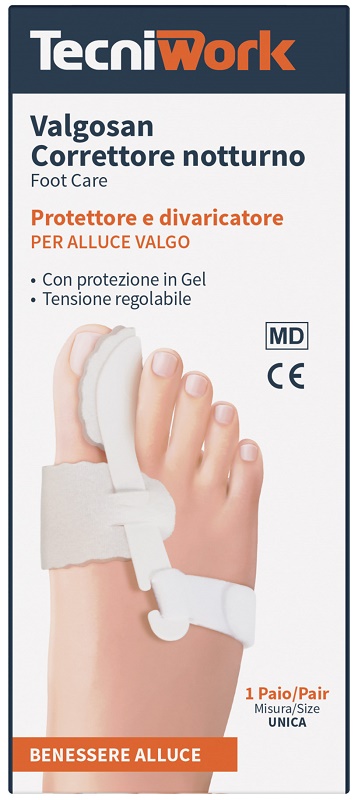 CORRETTORE NOTTURNO PER ALLUCE VALGO MISURA UNICA VALGOSAN 1 PAIO - Newepa Srl