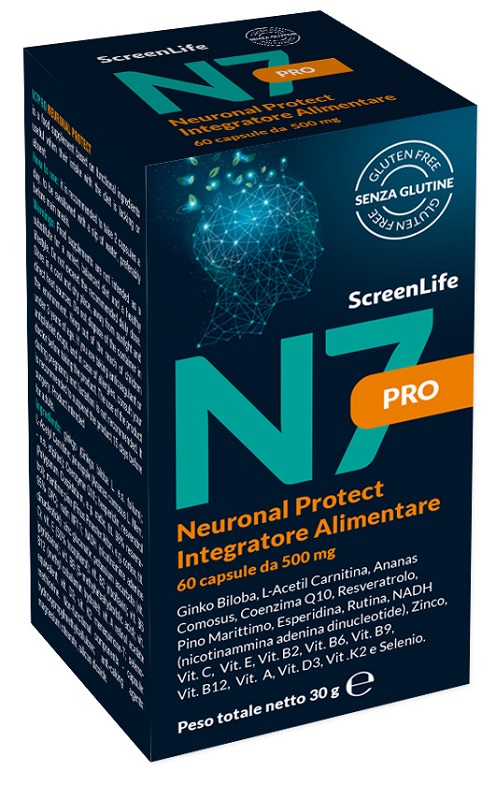 N7PRO NEURONAL PROTECT 60 COMPRESSE INTEGRATORE CEFALLE EMICRANIA MAL DI TESTA - Newepa Srl