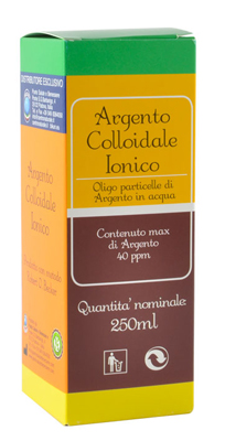 ARGENTO COLLOIDALE IONICO 40PPM CERTIFICATO 250 ML - Newepa Srl