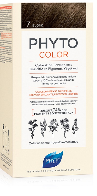 PHYTOCOLOR 7 BIONDO 1 LATTE + 1 CREMA + 1 MASCHERA + 1 PAIO DI GUANTI - Newepa Srl