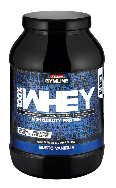 GYMLINE 100% WHEY CONCENTRATE VANIGLIA 900 G - Newepa Srl