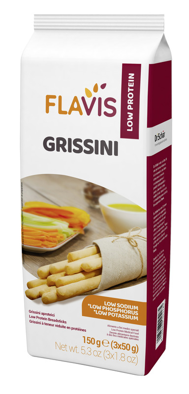 FLAVIS GRISSINI APROTEICI 3 PORZIONI DA 50 G - Newepa Srl