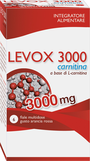 LEVOX 3000 CARNITINA 6 FLACONCINI DA 25 ML - Newepa Srl