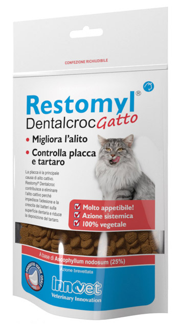 RESTOMYL DENTALCROC GATTO BUSTA 60 G - Newepa Srl