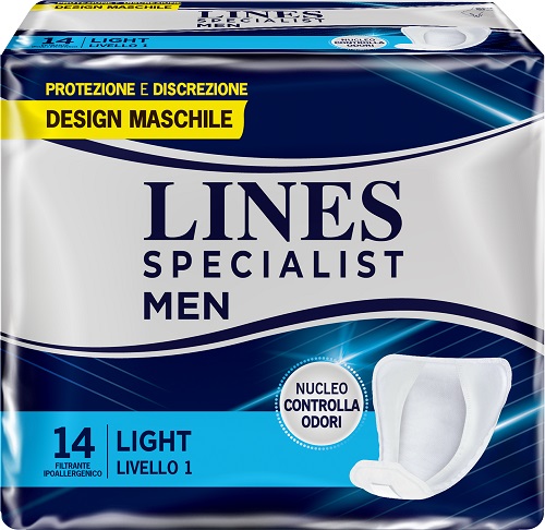 PANNOLONI LINES SPECIALIST MEN LIVELLO 1 14 PEZZI - Newepa Srl