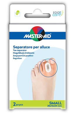 SEPARATORE DITA IN GEL MASTER-AID FOOTCARE PER ALLUCE SMALL 2 PEZZI D1 - Newepa Srl