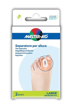 SEPARATORE DITA IN GEL MASTER-AID FOOTCARE PER ALLUCE LARGE 2 PEZZI D2 - Newepa Srl