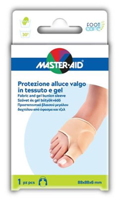 PROTEZIONE IN GEL E TESSUTO MASTER-AID FOOTCARE PER ALLUCE VALGO 1 PEZZO D5 - Newepa Srl
