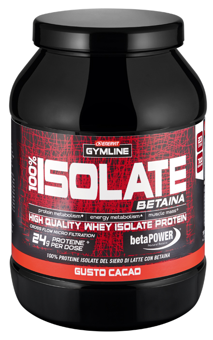 GYMLINE 100% WHEY ISOLATE CACAO 900 G - Newepa Srl