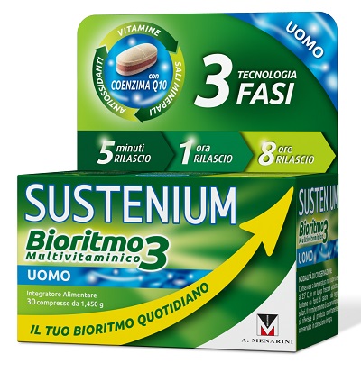 SUSTENIUM BIORITMO3 UOMO ADULTO 30 COMPRESSE - Newepa Srl