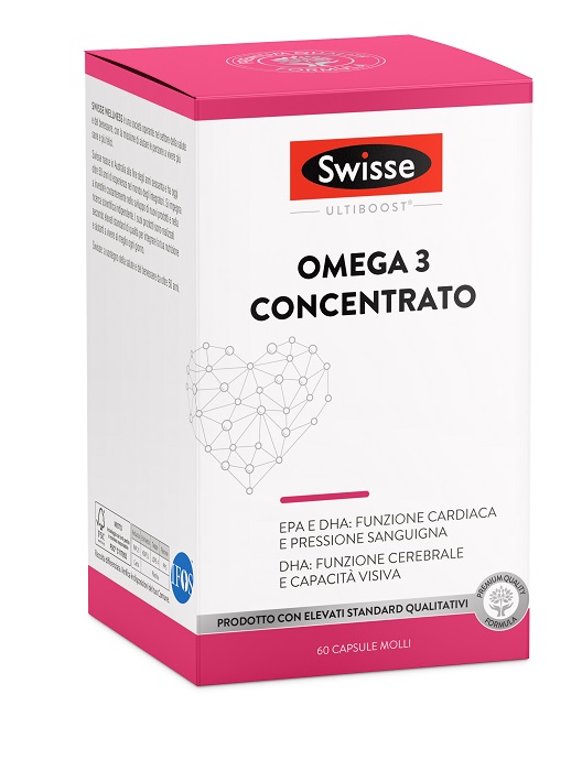 SWISSE OMEGA 3 CONCENTRATO 60 CAPSULE MOLLI DA 2440 MG - Newepa Srl