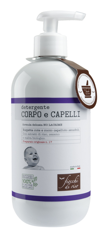 FIOCCHI DI RISO DETERGENTE CAPELLI E CORPO 400 ML - Newepa Srl