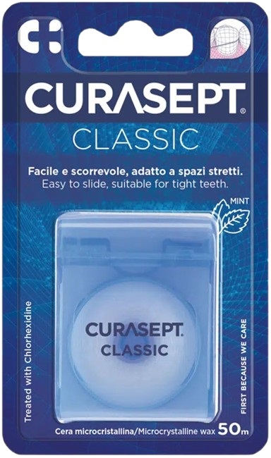 CURASEPT FLOSS CLASSIC CERATO CLOREXIDINA - Newepa Srl