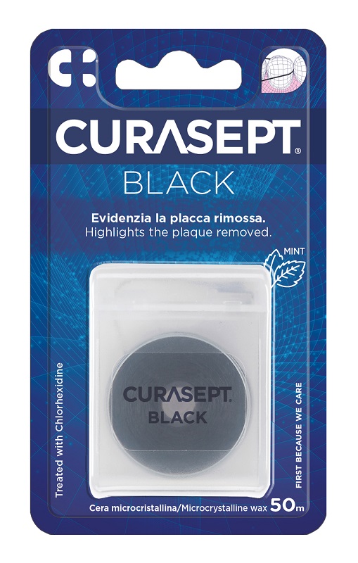 CURASEPT FLOSS CERATO NERO CLOREXIDINA - Newepa Srl